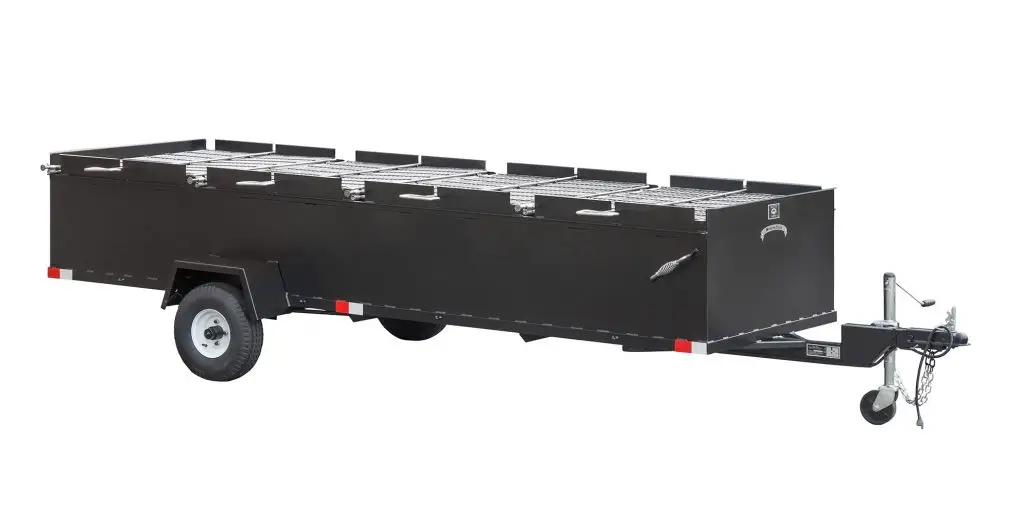 BBQ144 Commercial Chicken Cooker Trailer (4 pit)
